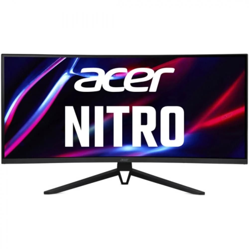 Монитор Acer/Nitro ED343CURHbmiippx/34 ''/WQHD/3440x1440 Pix/2xHDMI 2xDP MM Audio out HDR10 AdaptiveSync EU MPRII Black H.cable x1/1 мс/300 ANSI люм/3