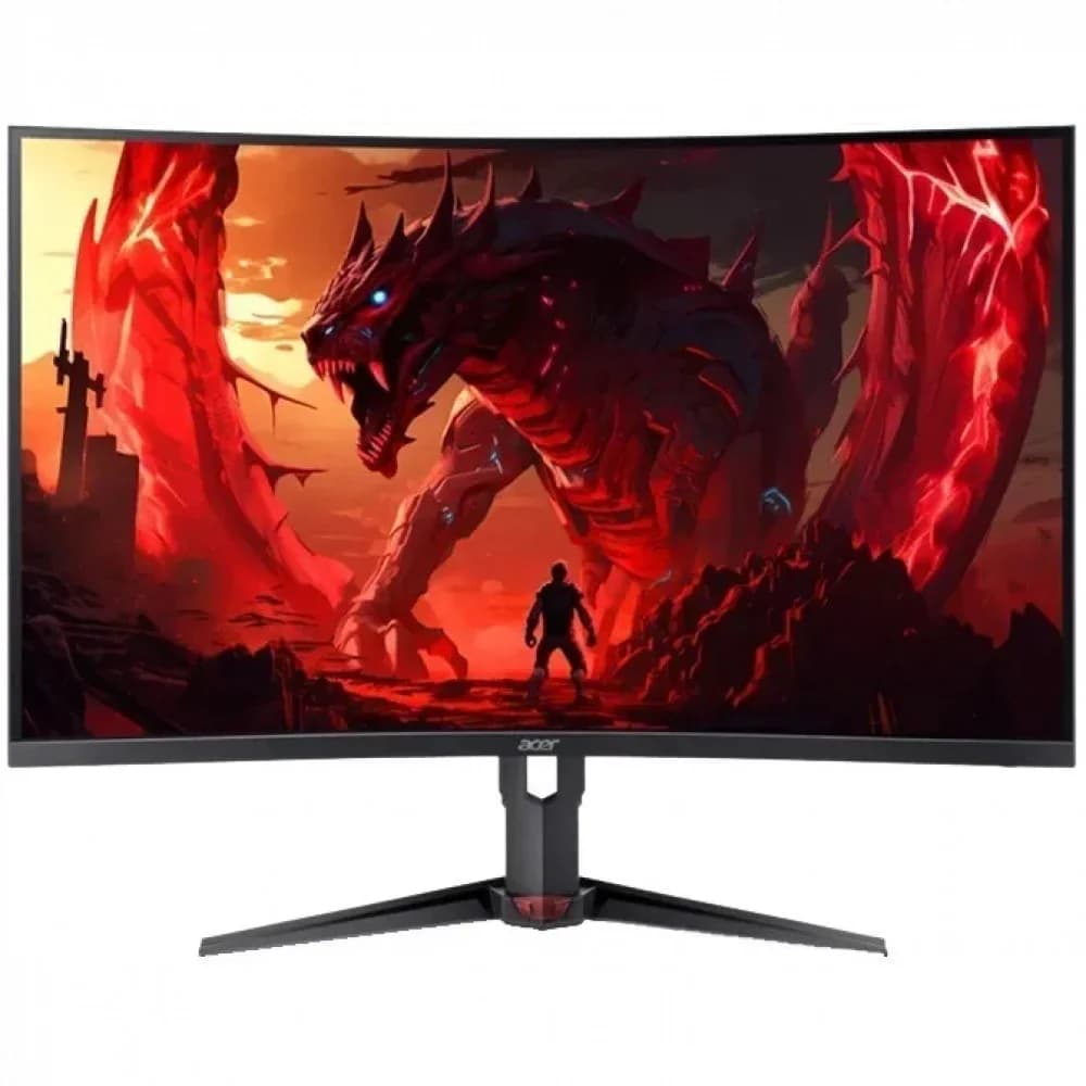Монитор Acer Nitro XZ323QUP1bmiiprx (XZ3 Series) 31.5" (80 см) / 2560×1440 QHD / VA / изогнутый 1000R / ZeroFrame / 180Hz DP, 144Hz HDMI / 5 мс (GTG), 1 мс (VRB) / 250 кд/м² / 2× HDMI 2.0 + 1× Displ