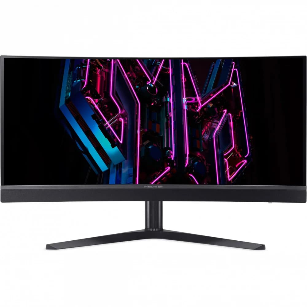 Монитор Acer/Predator X34Vbmiiphuzx/34 ''/OLED/3440x1440 Pix/2xHDMI/1xDP/1xType-C/USB3.2/Audio out/0,01 мс/250 ANSI люм/15000:1/175 Hz
