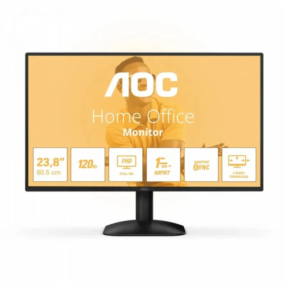 Монитор 23,8" AOC 24B31H/01 IPS 1920x1080 120Hz 1мс 300кд/м 1500:1 1xHDMI 1xD-SUB Black