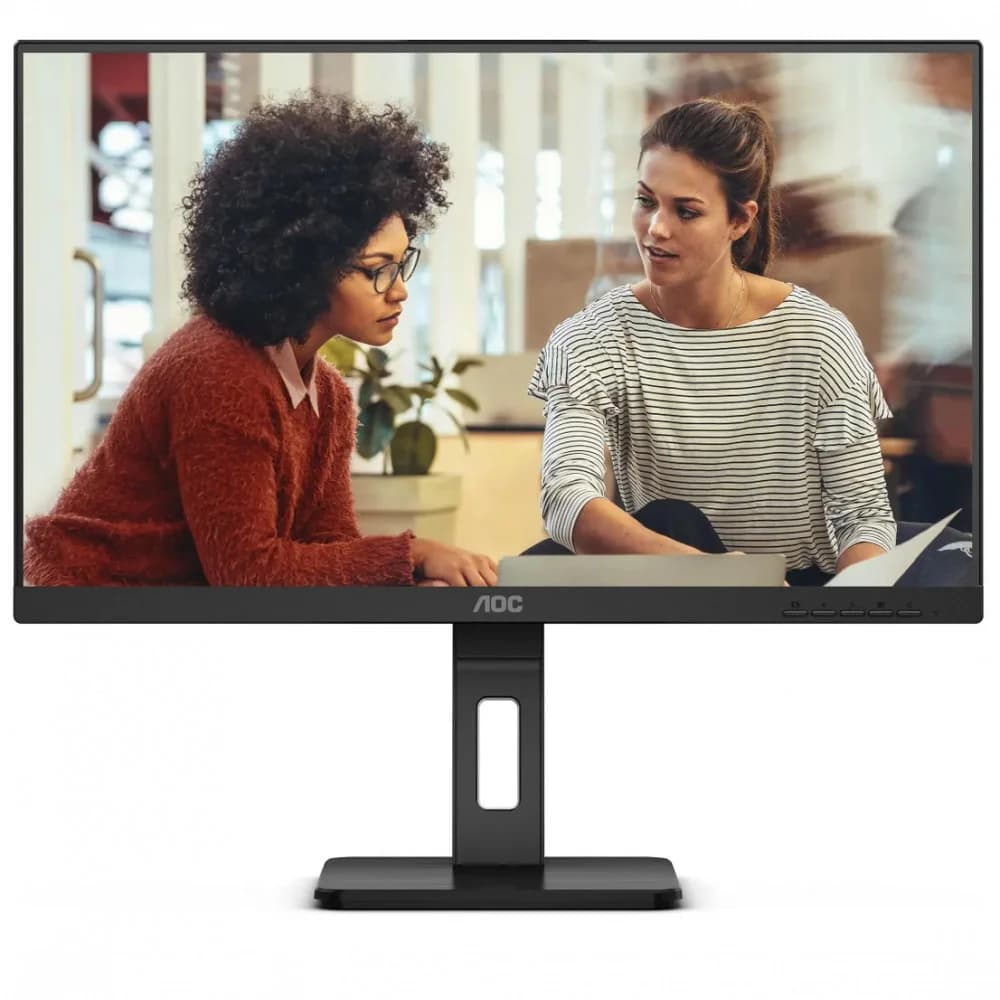 Монитор AOC 24" 24E3QAF черный IPS LED 16:9 HDMI M/M матовая HAS Piv 300cd 178гр/178гр 1920x1080 75Hz VGA DP FHD USB 4.45кг