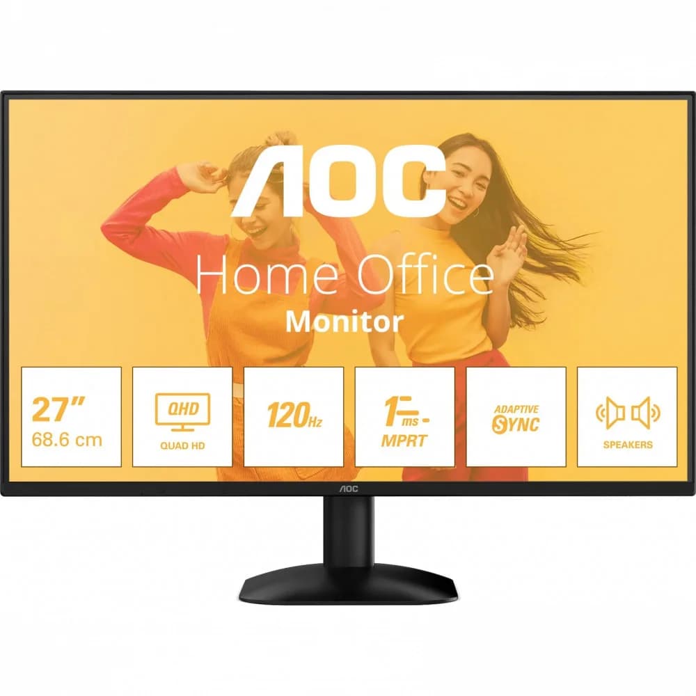 Монитор 27" AOC Q27B35S3/01 IPS 2560x1440 120Hz 1ms 300cd/m 1500:1 HDR10 HDMI DP Черный