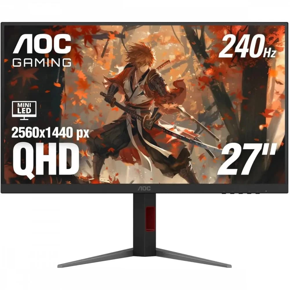Монитор AOC 27" Q27G4ZMN черный VA LED 1ms 16:9 HDMI матовая HAS Piv 5000:1 450cd 178гр/178гр 2560x1440 240Hz DP Quad 2K (1440p) 7.05кг