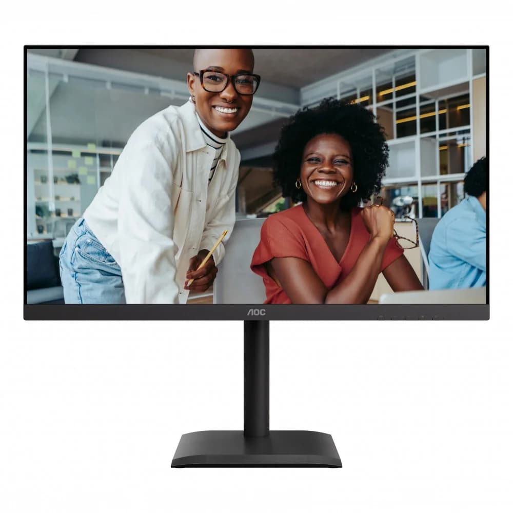 Монитор 27" AOC U27E4CV Black (4K, IPS, 3840x2160, 60Hz, 4 ms, 178°/178°, 400 cd/m, +2xHDMI 2.0, +DisplayPort 1.4, DP Out, USB, USB-C, LAN, SPK, Pivot)