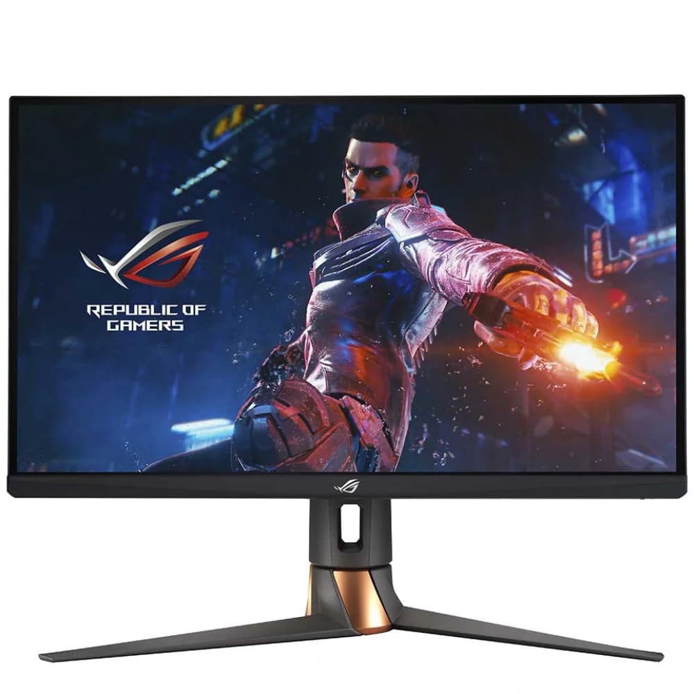 Монитор Asus 27" PG27UQR черный IPS LED 1ms 16:9 HDMI полуматовая HAS Piv 1000:1 400cd 178гр/178гр 3840x2160 DP WQ USB 7.4кг