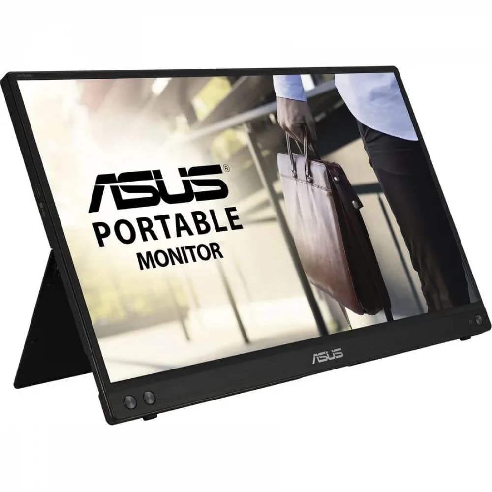 ASUS 15.6" MB16ACV IPS USB-Portable Monitor, 1920x1080, 5ms, 250cd/m2, 800:1, 178°/178°, USB Type-C, 60Hz, Pivot Auto-Rotate, Ultra-slim, Antibacterial treatment, DarkGray, 90LM0381-B01370