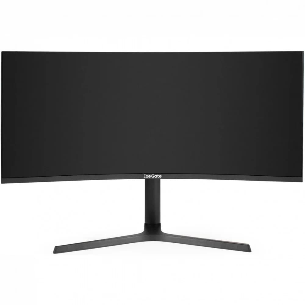 Монитор изогнутый игровой с аудио 34" UQHD 165 Гц ExeGate Combat EC3407TA (VA Curved R1800 LED Grade A+, UltraWide QHD 3440x1440@165Гц, 21:9, 300cd/m2, 4000:1, 178°/178°, 1ms, 2xHDMI2.0, 2xDisplayPo