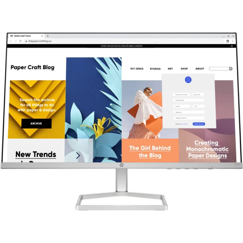 Монитор HP 23.8" Series 5 524sf черный IPS LED 16:9 HDMI матовая 300cd 178гр/178гр 1920x1080 VGA FHD 2.5кг