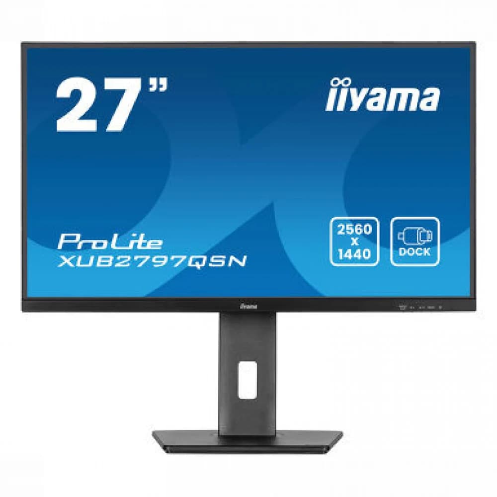 Монитор Iiyama 27" ProLite XUB2797QSN-B2 черный IPS LED 16:9 HDMI M/M матовая HAS Piv 1300:1 300cd 178гр/178гр 2560x1440 100Hz DP Quad HD 2K (1440p) USB 6.1кг