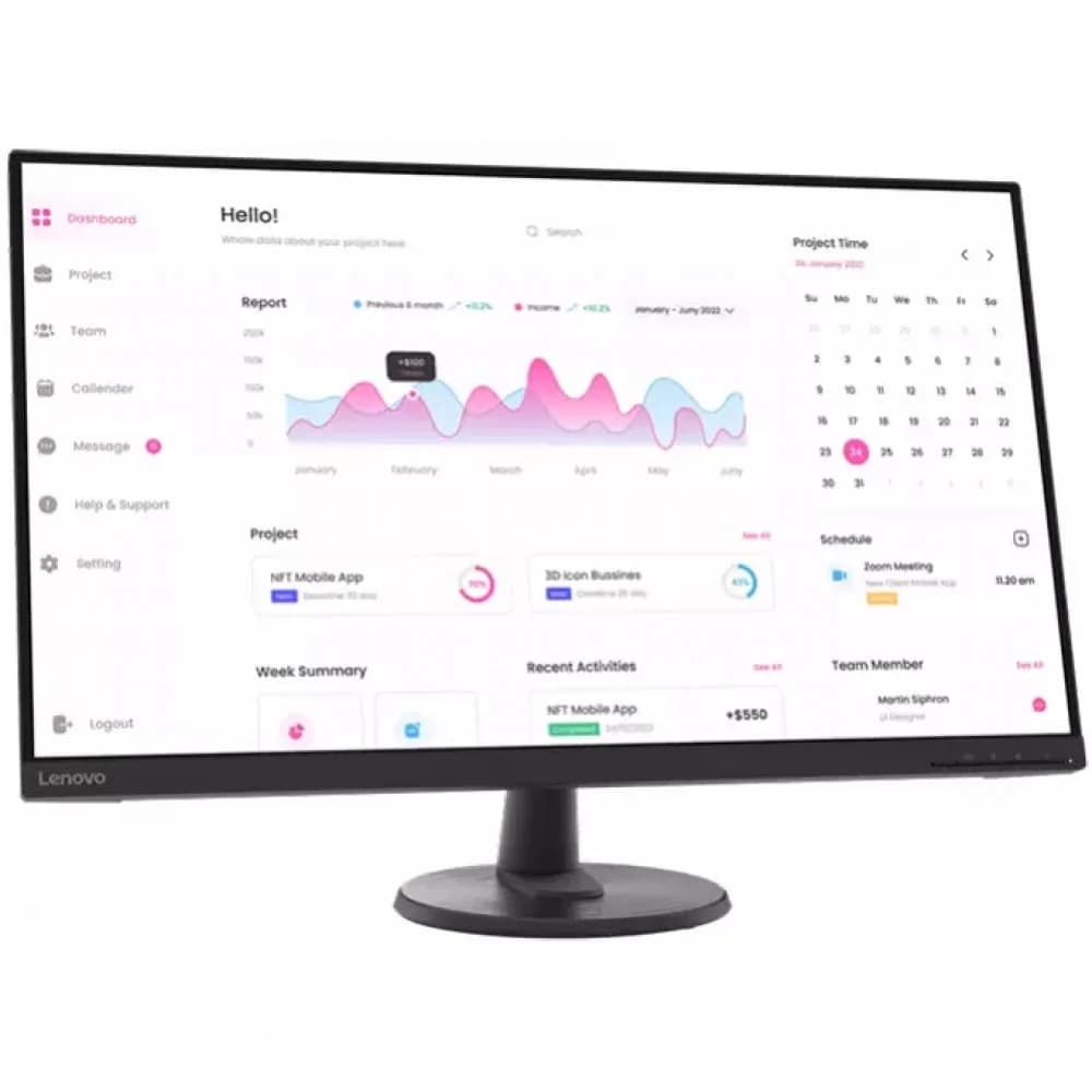 Монитор Lenovo 66FCGAC2EU D32-40 31.5" VA/1920x1080/75Hz/4ms/3000:1/250nit/HDMI 2.0/DP1.2/HDMI in box