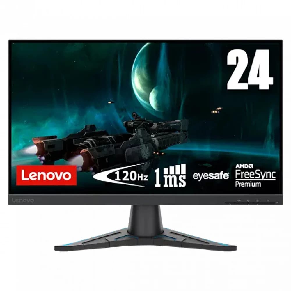 Монитор Lenovo 66D7GAR1EU G24e-20 23.8" VA/1920x1080/100Hz/120Hz/FreeSync Premium/1ms/3000:1/3M:1/300nit/HDMI 2.0/DP1.2/HDMI in box