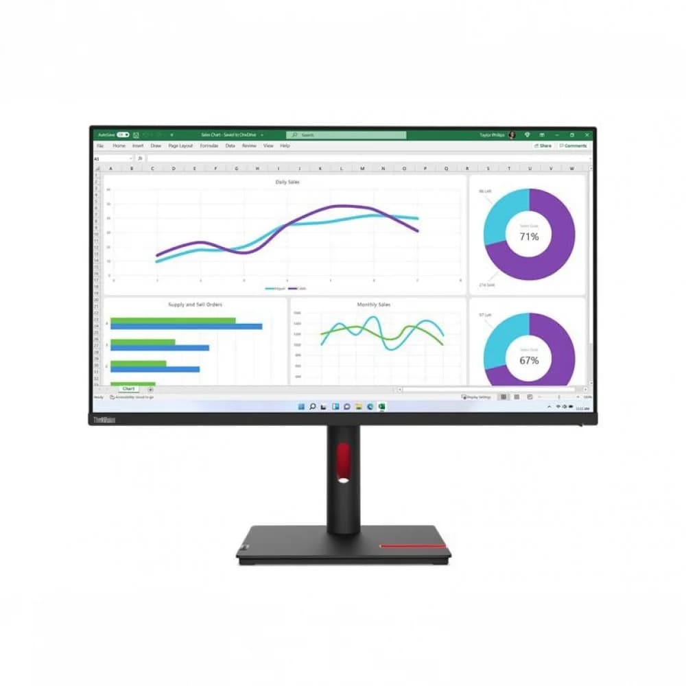 Монитор Lenovo 31.5" ThinkVision T32h-30 черный IPS LED 4ms 16:9 HDMI матовая HAS Piv 1000:1 350cd 178гр/178гр 2560x1440 60Hz DP USB 9.9кг