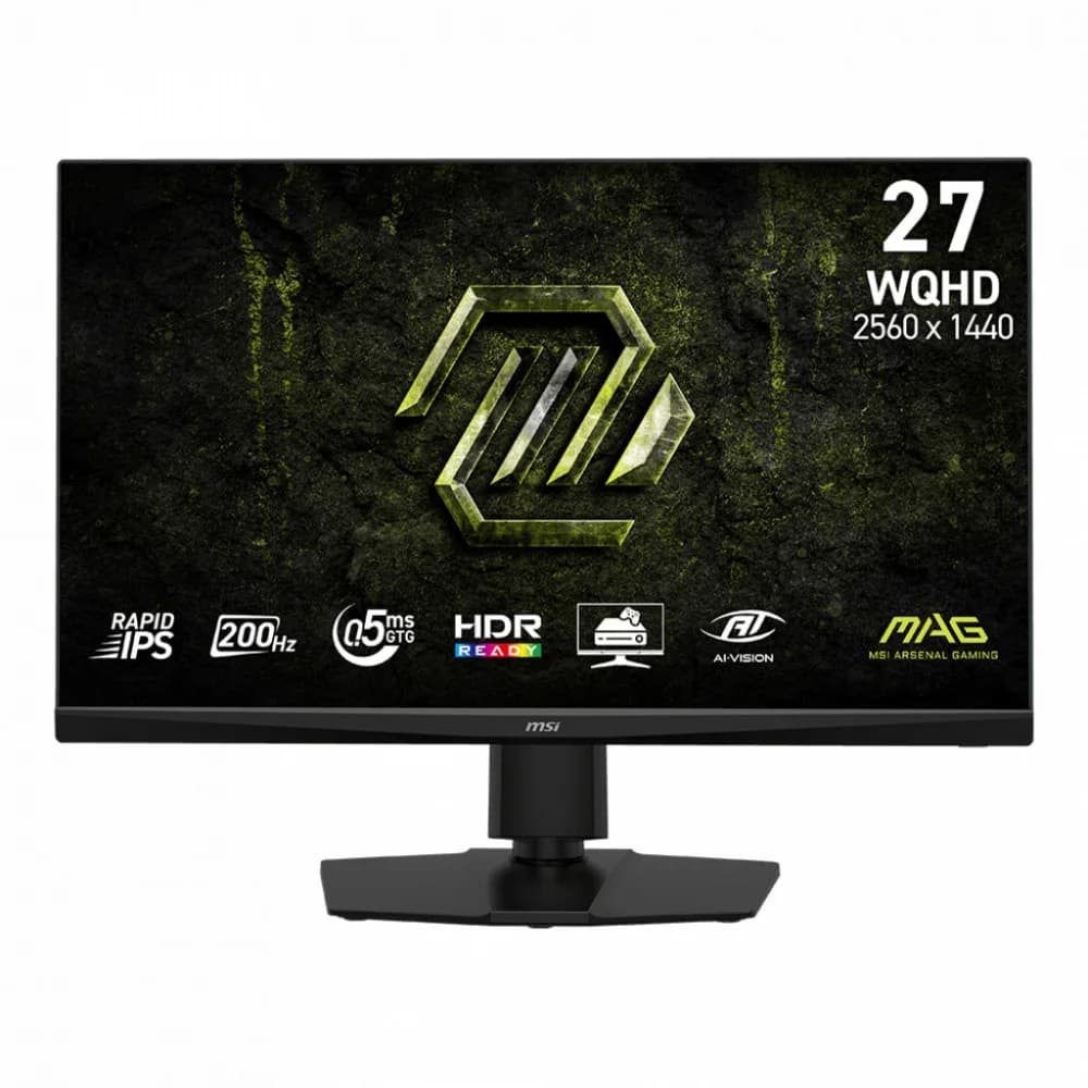 Монитор 27" MSI MAG 272QPF E20 Black (Rapid IPS, 2560x1440, HDMI+HDMI+DP+Type C (15W), 0.5 ms, 178°/178°, 300 cd/m, 1000:1, 200Hz)