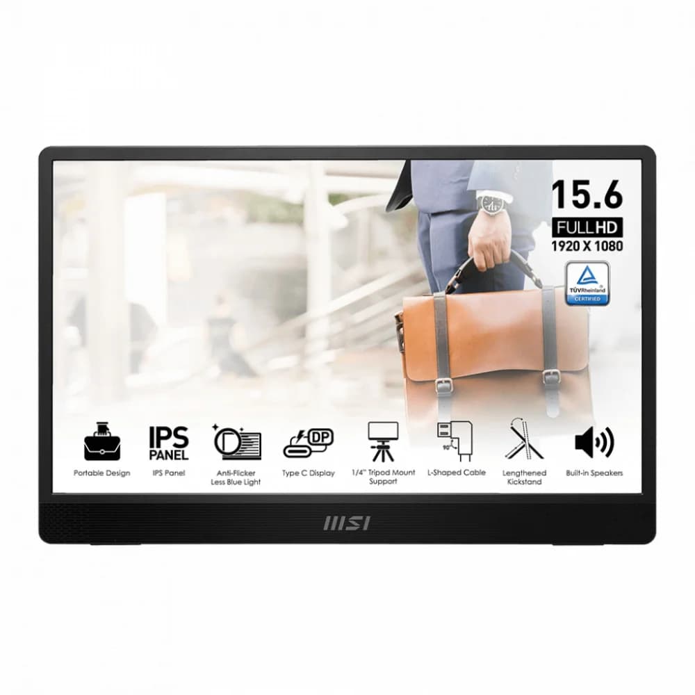 Портативный Ультратонкий Монитор 15.6" MSI PRO MP161 E2 IPS 1920х1080 60Hz 4ms