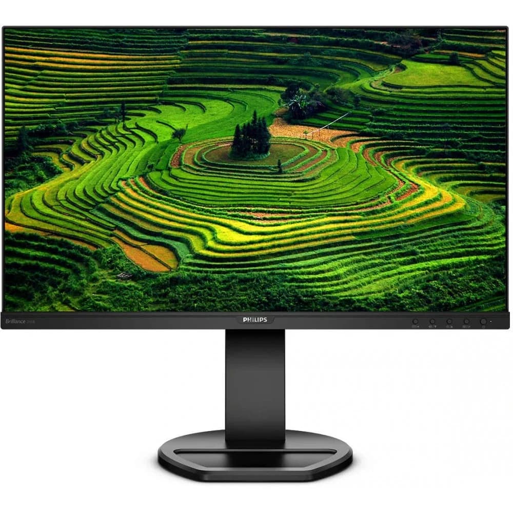 Монитор Philips 23.8" 241B8QJEB (00/01) черный IPS LED 16:9 DVI HDMI M/M матовая HAS Pivot 250cd 178гр/178гр 1920x1080 D-Sub DisplayPort FHD USB 4.97кг