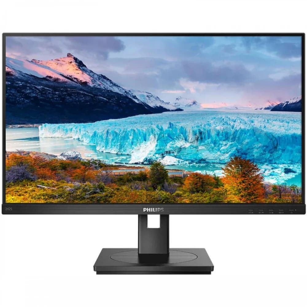 Монитор 23.8" Philips 242S1AE black (IPS, 1920x1080, 16:9, 178/178, 250cd/m2, 1000:1 (50M:1), 4ms, 75Hz, VGA, DVI, HDMI, DP, MM) (242S1AE)