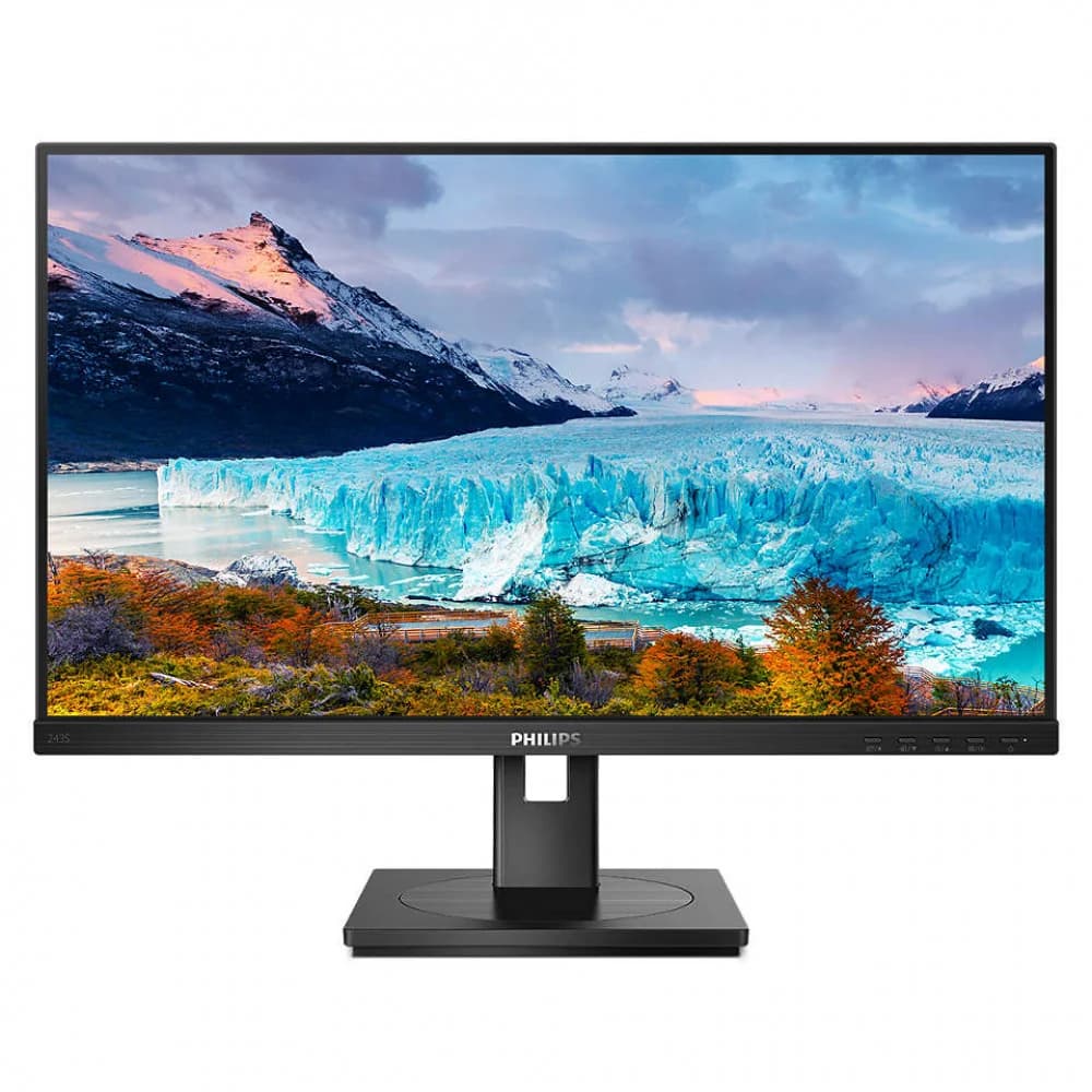 23.8" PHILIPS 243S1 (00/01) Black (IPS, 1920x1080, HDMI+DP+USB Type C, USB Hub, LAN, 4 ms, 178°/178°, 250 cd/m, 1000:1, MM, Pivot) (784744)