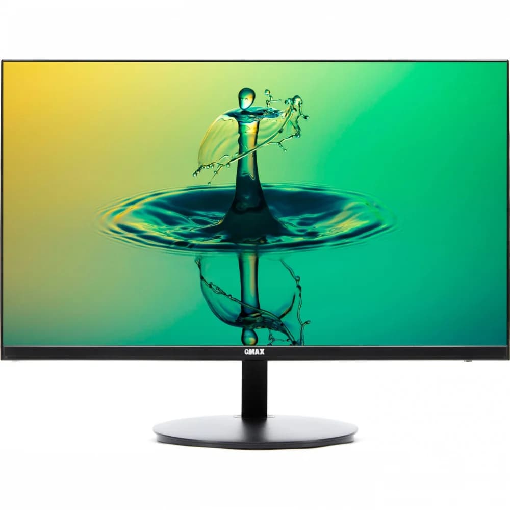 Qmax 24KM10HDM 23,8", черный, IPS, 5мс, 1920х1080, 16:9, 300 кд/м2, 178°/178°, 1000:1, 100М : 1, 75 Гц, Угол наклона -5° (вперед) - 15° (назад), Интерфейс подключения HDMI VGA Display Port, Выход на