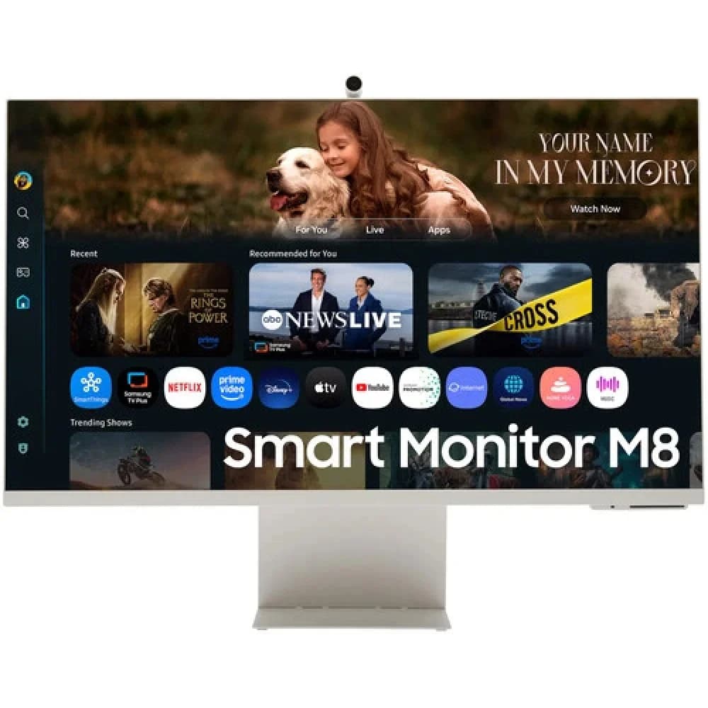 Монитор Samsung 32" S32FM803UIXCI белый VA LED 4ms 16:9 HDMI M/M матовая HAS Piv 3000:1 400cd 178гр/178гр 3840x2160 60Hz 4K USB 7кг