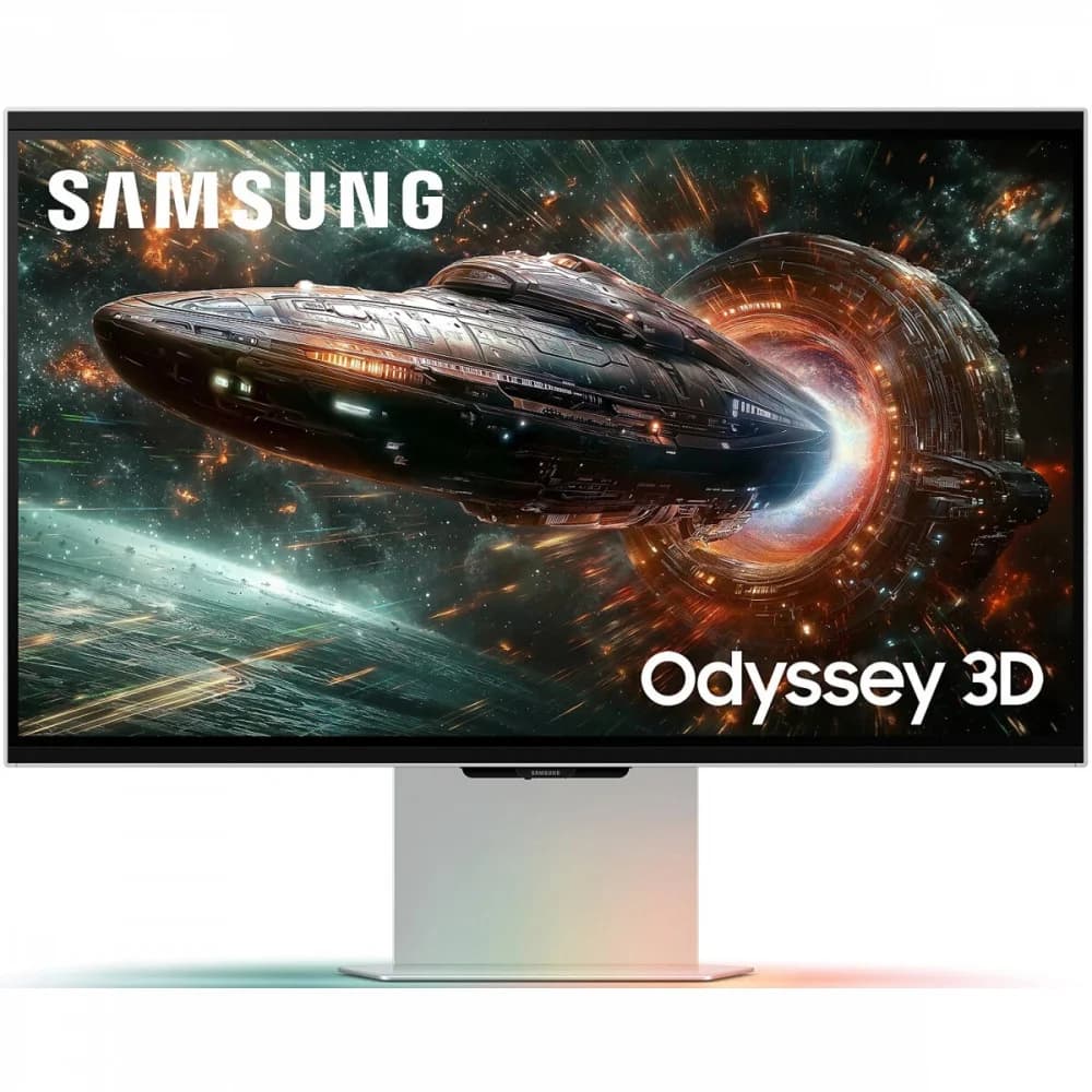 Монитор Samsung 27" Odyssey 3D LS27FG900XIXCI серебристый IPS LED 1ms 16:9 HDMI M/M матовая HAS 350cd 178гр/178гр 3840x2160 165Hz FreeSync Premium DP 4K 7.5кг