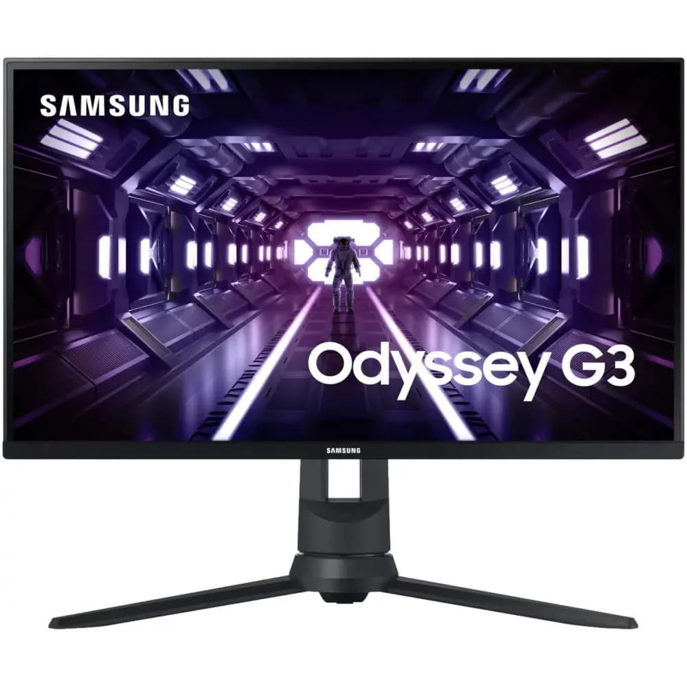 Монитор, Samsung, Odyssey G3 LS24DG302EIXCI, 24, 1920x1080, VA, 180 Гц, DP (v1.4), HDMI (v2.0), 200 кд/м, 3000:1, 1 мс, Регулировка высоты/ наклона/ вращения/ поворота, 16:9, Черный