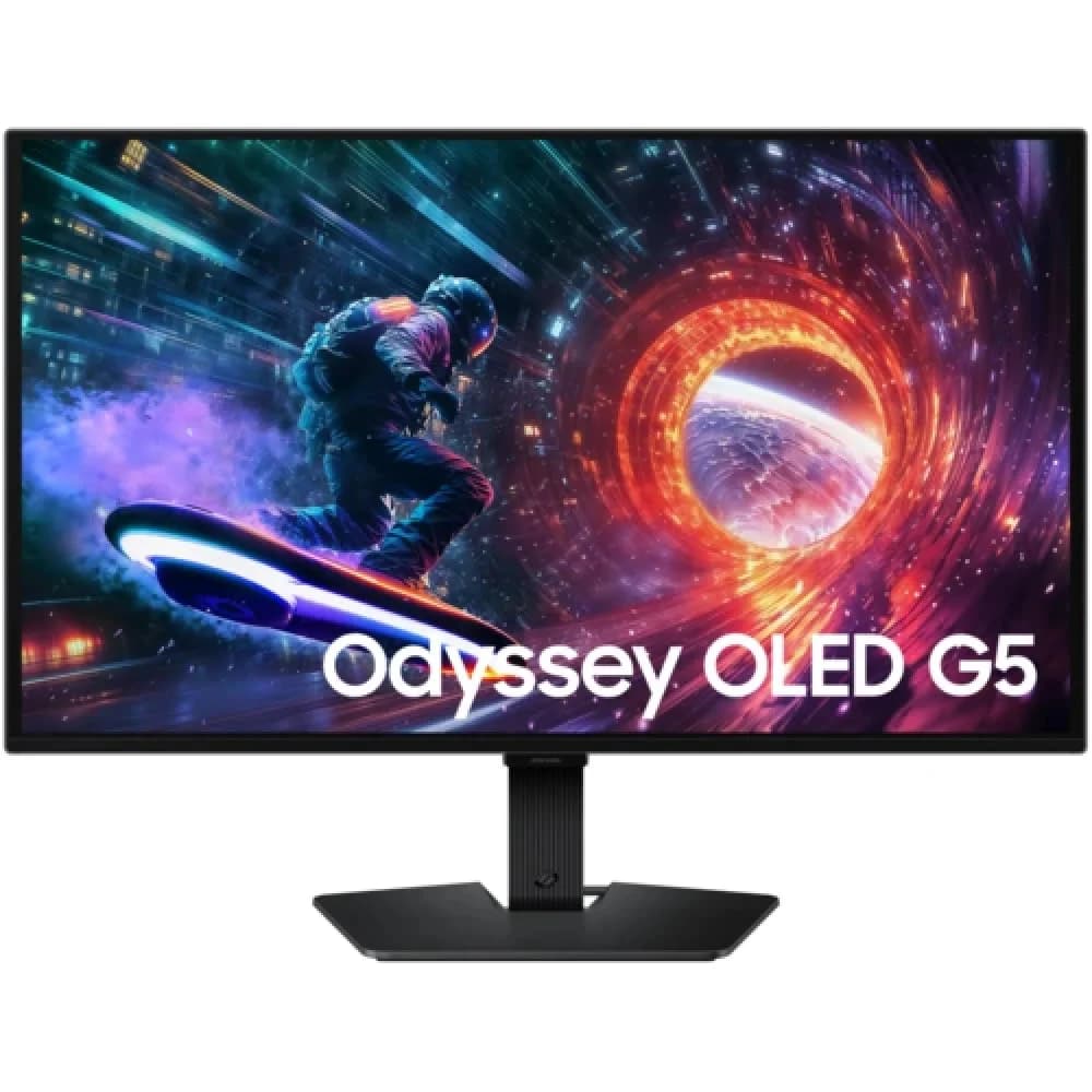 Игровой монитор Odyssey OLED G5 27" SAMSUNG LS27FG502SIXCI OLED 2K QHD (2560x1440) 180Hz 0.03мс 200кд/м2 1 000 000:1 1xHDMI 1xDP Черный