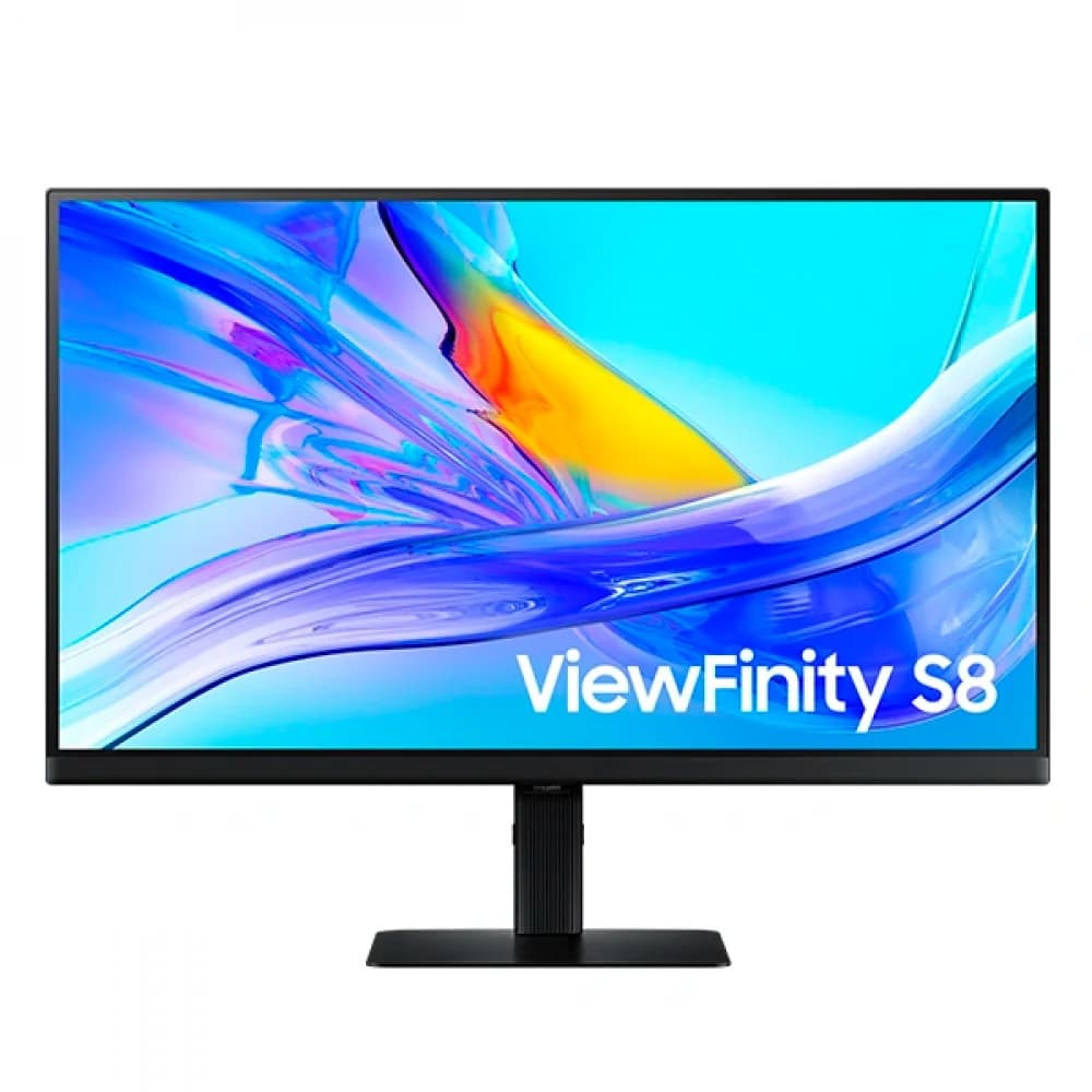 Samsung 27" ViewFinity S8 S27D804UAI IPS LED 16:9 3840x2160x60Hz 5ms 350cd 1000:1 178/178 1,07 млрд DP HDMI USB-C (90 Вт) USB3.0x3 Tilt Swiv HAS Pivot VESA Black