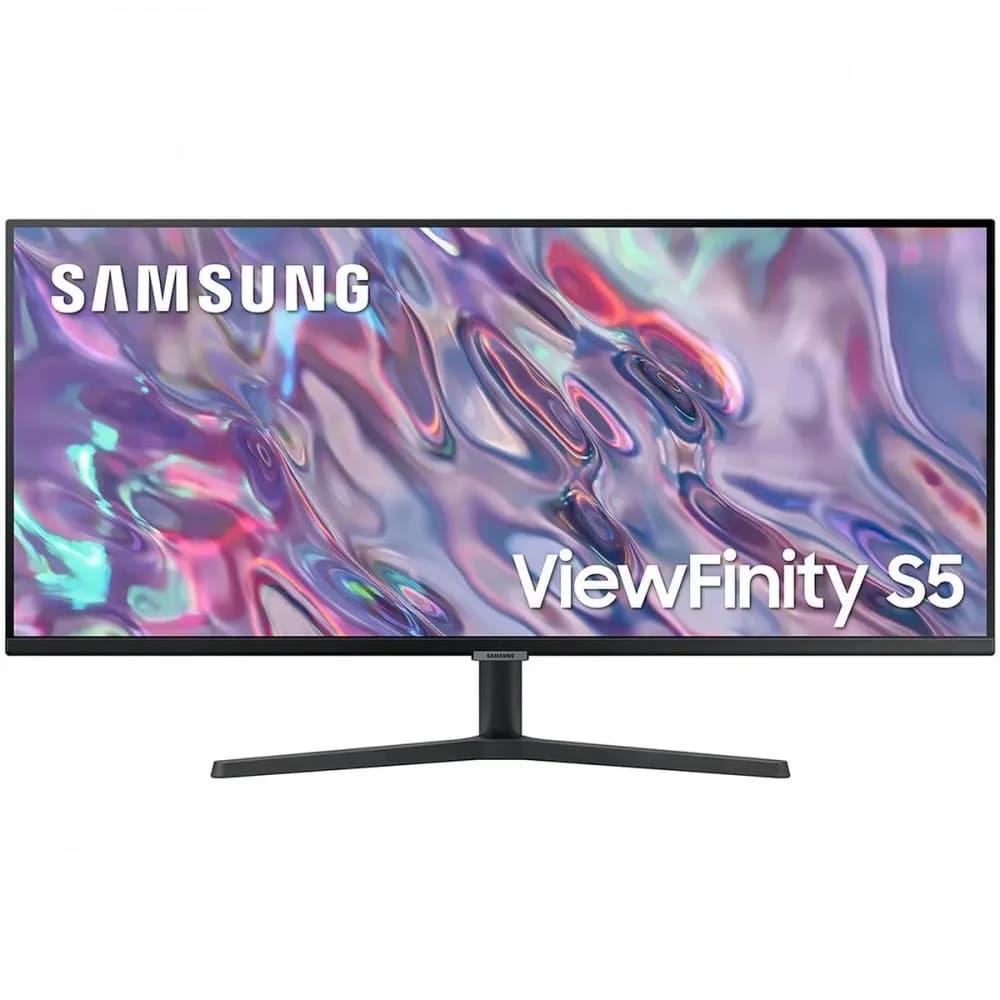 Монитор Samsung 34" ViewFinity S5 LS34C500GAUXEN черный VA LED 5ms 21:9 полуматовая 3000:1 300cd 178гр/178гр 3440x1440 100Hz DP Ultra WQHD 4.9кг