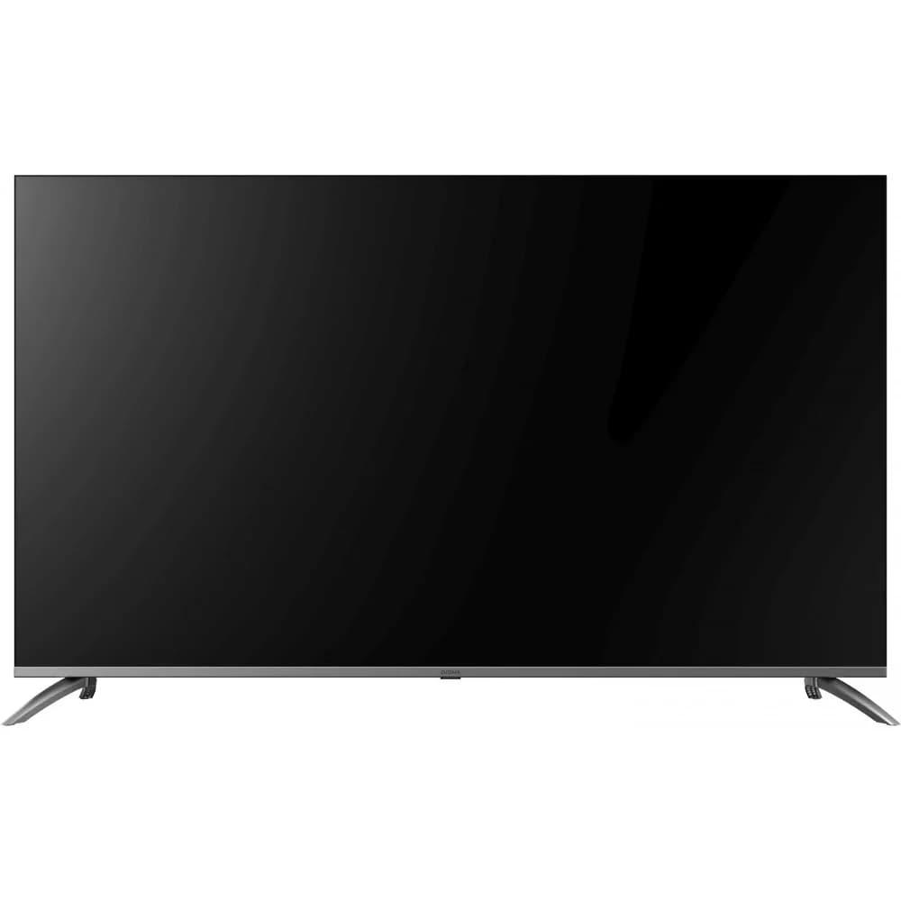 Телевизор LED Digma 65" DM-LED65UBB41 Android TV Frameless Metal темно-серебристый/серебристый 4K Ultra HD 60Hz DVB-T DVB-T2 DVB-C DVB-S DVB-S2 USB WiFi Smart TV