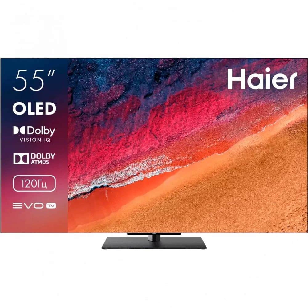 Телевизор OLED Haier 55" S9 Pro Frameless черный 4K Ultra HD 120Hz DVB-T DVB-T2 DVB-C DVB-S2 USB WiFi Smart TV