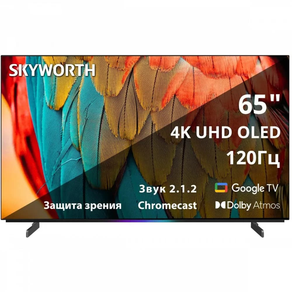 Телевизор OLED Skyworth 65" 65SXF9800 BM Series Frameless черный/черный 4K Ultra HD 120Hz DVB-T DVB-T2 DVB-C DVB-S DVB-S2 USB WiFi Smart TV