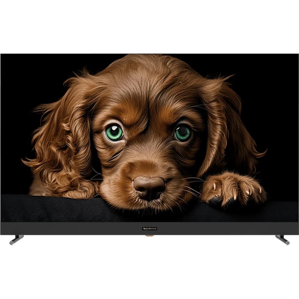 Телевизор Topdevice 55"/UHD/VA-QLED/Smart GTV/2-16ГБ/BT/саундбар/черный. (TDTV55DQ08UBK)