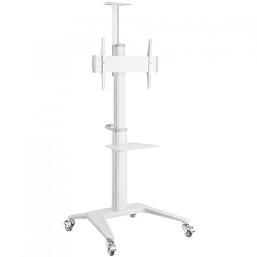 Стойка мобильная, Brateck, TTV12-46TW, 37"-70", Макс. нагрузка - 70 кг, 1250-1600 мм, Угол наклона +5°~-12°, белый