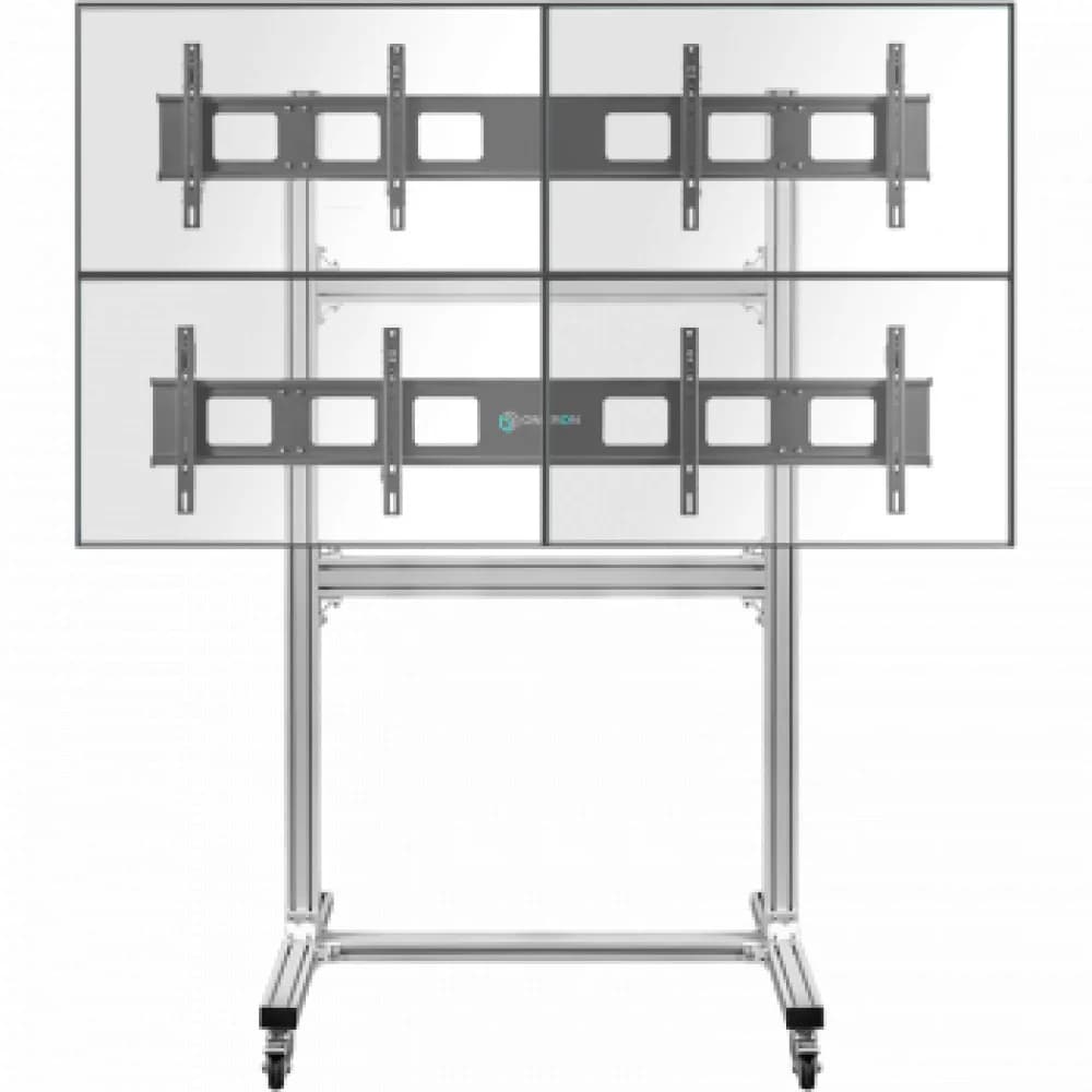 Подставка для телевизора Onkron FSPRO2L-22 черный 40"-55" макс.200кг напольный мобильный