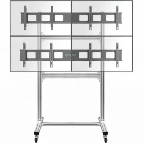 ONKRON напольный мобильный стенд для видеостен 2х2 4 x 40”- 55" FSPRO2L-22 чёрный FSPRO2L-22