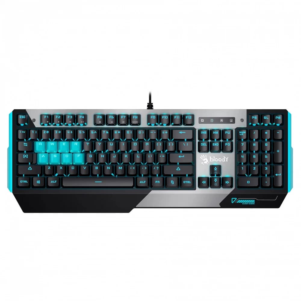 Клавиатура A4Tech Bloody B865 механическая серый USB for gamer LED