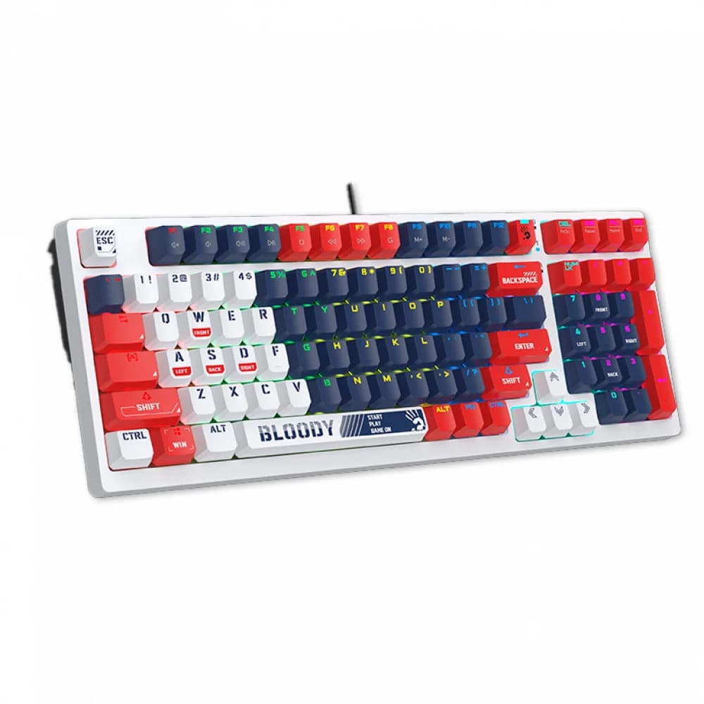 Клавиатура игровая Bloody S98-Navy <USB, механическая, 1,8м>