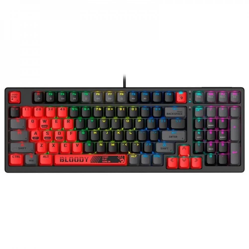 Клавиатура игровая Bloody S98-RED <USB, механическая, 1,8м>