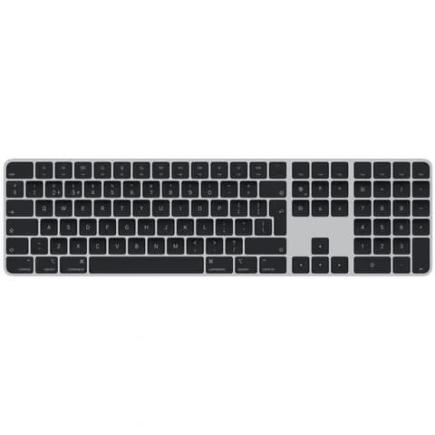 Magic Keyboard with Touch ID and Numeric Keypad for Mac models with Apple silicon - Black Keys - Russian,Model A2520