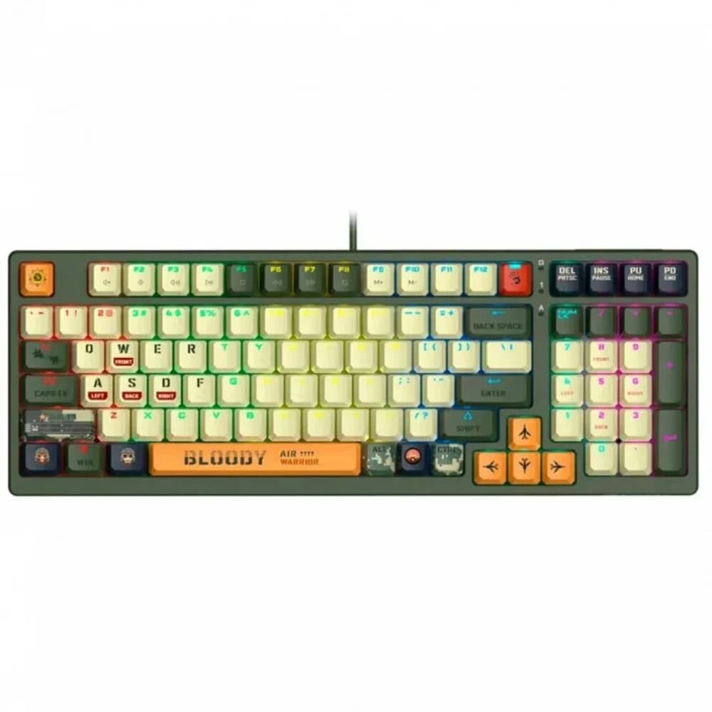 Клавиатура игровая Bloody S98-Aviator <USB, механическая, 1,8м>