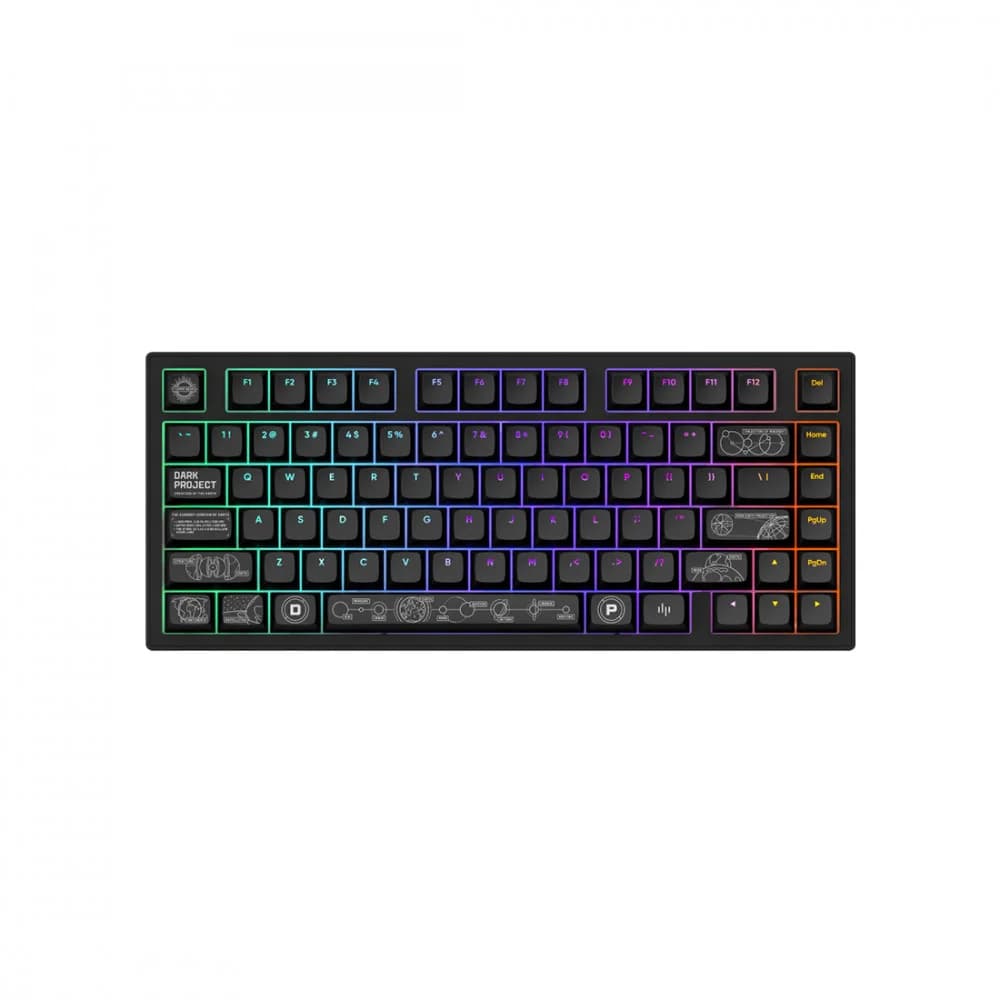 Клавиатура Dark Project ALU81A Terra Nova,Black,Wireless,Gaming,g3ms Moonstone,8000mAh,BT,2.4GHz,USB