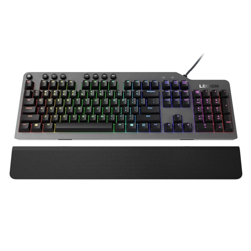 Клавиатура Lenovo Legion K500 RGB механическая черный USB Multimedia for gamer LED (подставка для запястий)