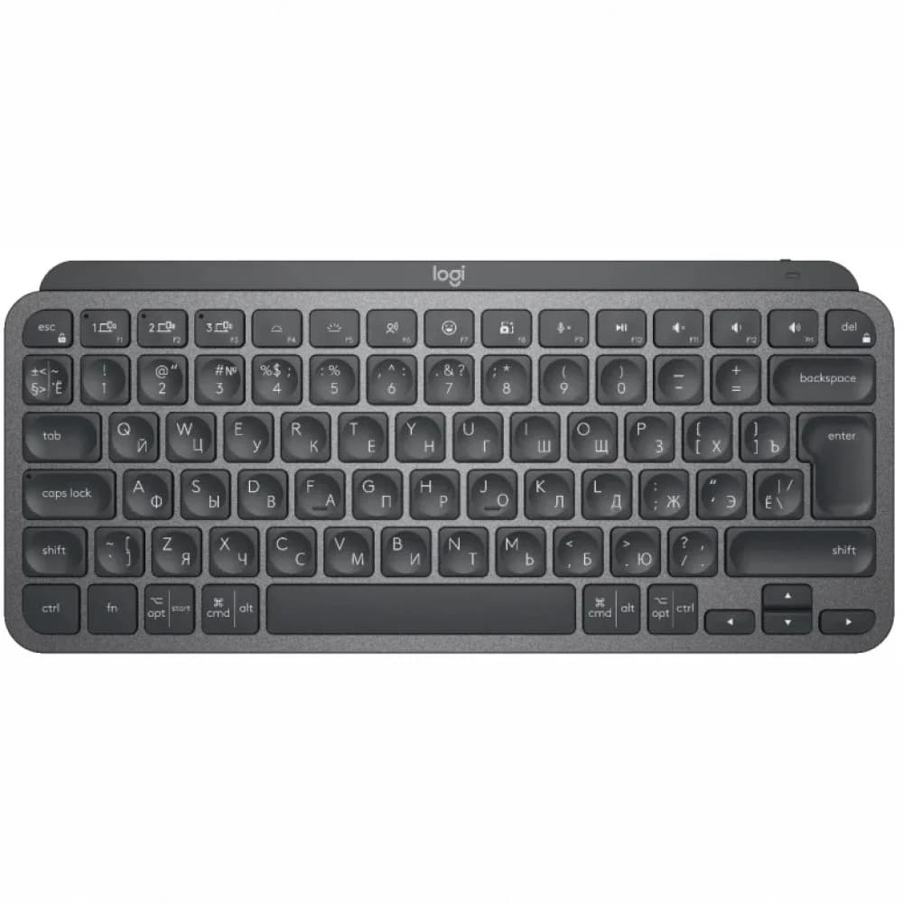 Клавиатура беспроводная Logitech MX Keys Mini Minimalist Wireless Illuminated Keyboard - GRAPHITE - RUS - INTNL (M/N: YR0084)