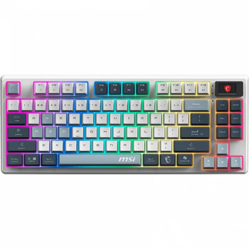 Клавиатура MSI FORGE GK600 механическая белый/синий USB Multimedia for gamer LED (S11-43RUP01-HH9)