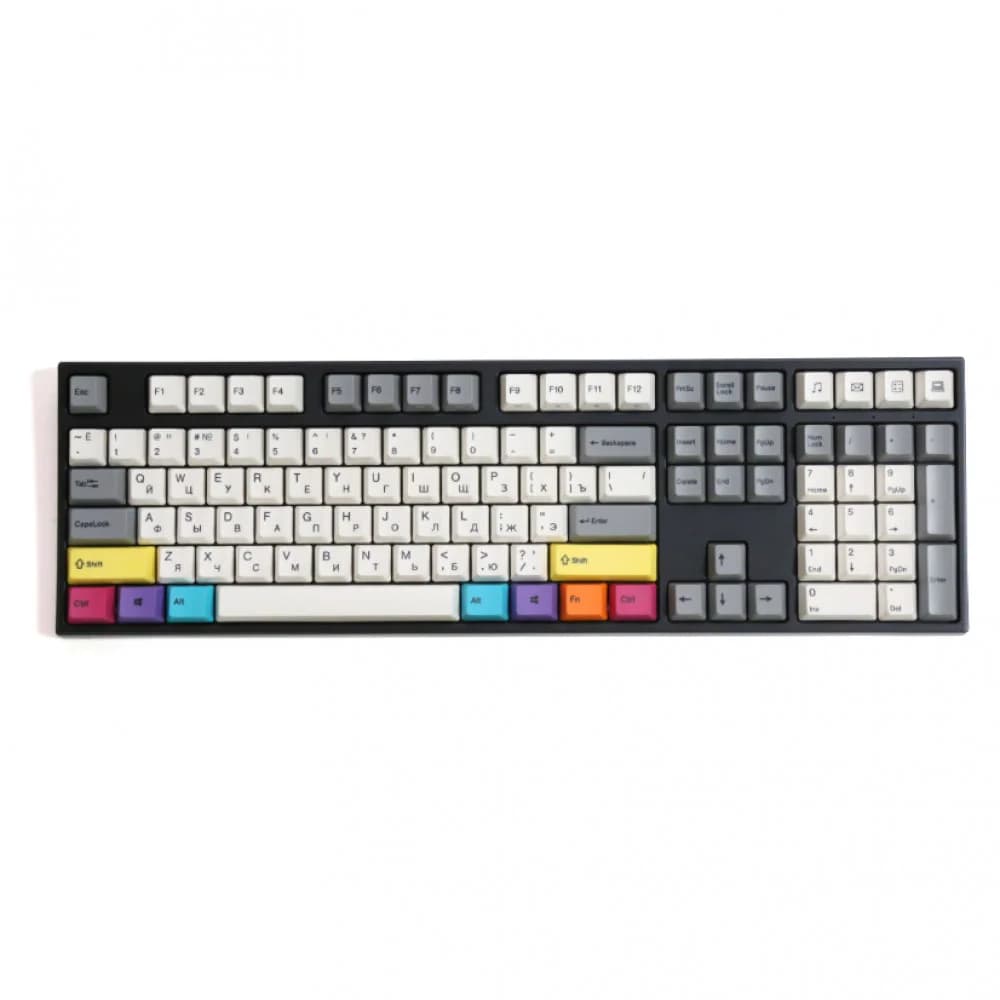 Клавиатура, Varmilo, CMYK VPM108, A53A024A9A3A06A007, Varmilo EC V2 Sakura, 108 клавиш, Механическая, Подсветка - Белая, Hot-Swap - нет, Проводная, Type-C, 502*215*65мм, Анг/Рус, Черный