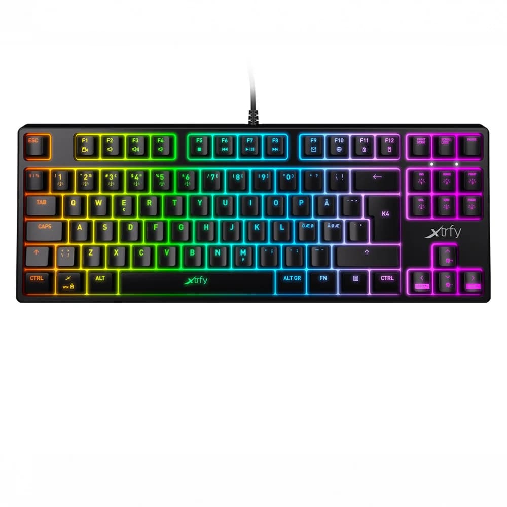 Клавиатура игровая/Gaming keyboard Xtrfy K4 TKL RGB Kailh Red RU