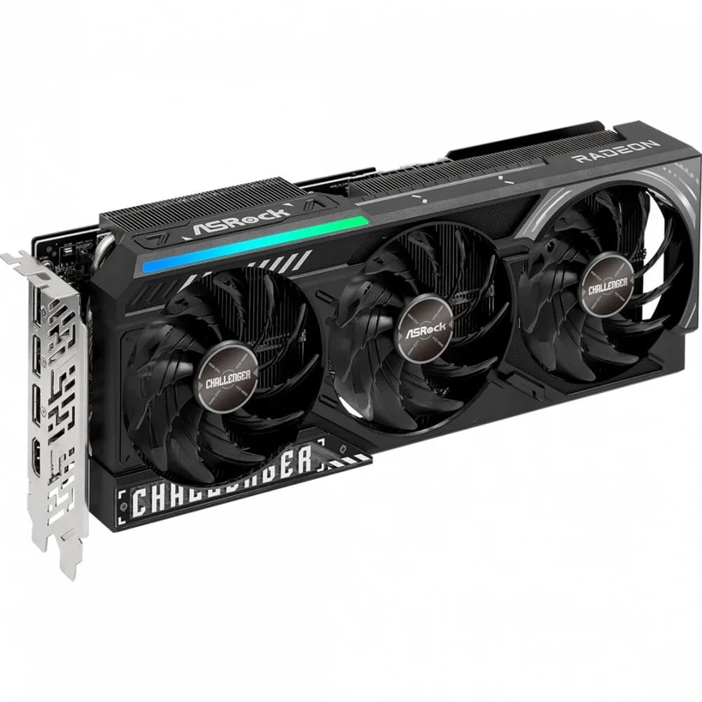 Видеокарта Asrock PCI-E 5.0 RX9070XT CL 16G AMD Radeon RX 9070XT 16Gb 256bit GDDR6 2400/20000 HDMIx1 DPx3 HDCP Ret