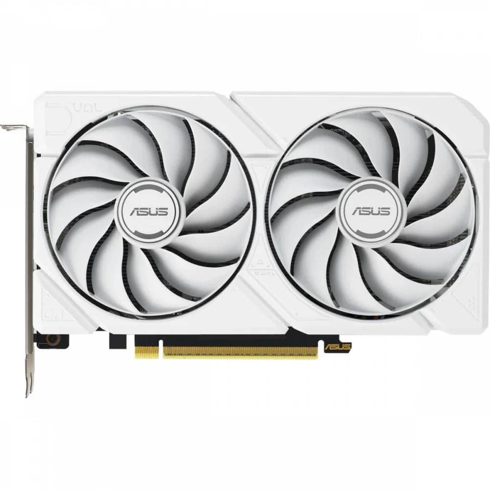 Видеокарта ASUS RX9060XT DUAL WHITE 16GB GDDR6 128bit 2xDP HDMI 2FAN RTL (DUAL-RX9060XT-16G-WHITE)