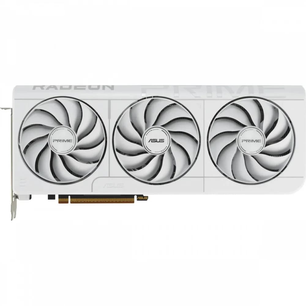 Видеокарта Asus PCI-E 5.0 PRIME-RX9070XT-O16GWHITE AMD Radeon RX 9070XT 16Gb 256bit GDDR6 2460/20000 HDMIx1 DPx3 HDCP Ret