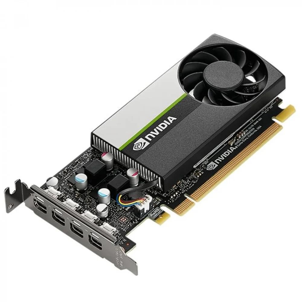 PNY GPU NVIDIA VCNT1000-8GB-SB PCI-Express 3.0 x16, LP8 GB GDDR6 128-bit, 4x Mini DP 1.4, 1x LP bracket.